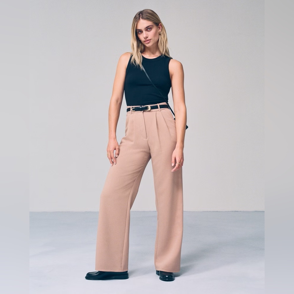 A&F Sloane Tailored Pant - Tan